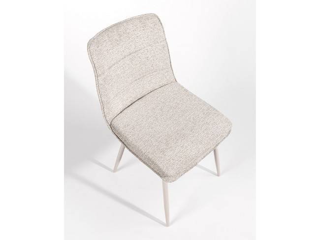 Silla cascais tapizado nacar patas metálicas marfil BGL-CASCAIS - Imagen 5