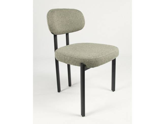 Silla durban tapizado marrón patas metálicas negras BGL-DURBAN - Imagen 4