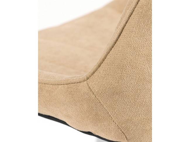 Silla tapizada crema, patas cromadas, moderna elegante BGL-ESTAMBUL-CREMA - Imagen 9