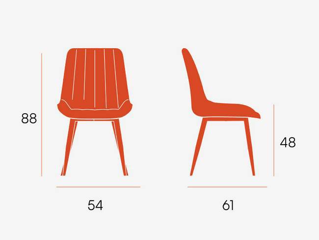 Silla tapizada crema, patas cromadas, moderna elegante BGL-ESTAMBUL-CREMA - Imagen 10