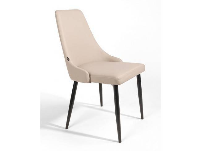 Silla moderna metal tapizada gris claro patas BGL-PARIS-GRIS - Imagen 3
