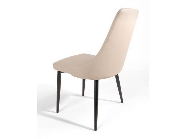Silla moderna metal tapizada gris claro patas BGL-PARIS-GRIS - Imagen 4