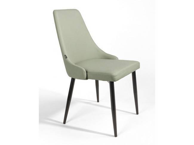 Silla moderna metal tapizada gris claro patas BGL-PARIS-GRIS - Imagen 5