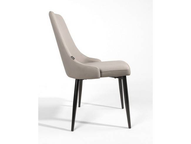 Silla moderna metal tapizada gris claro patas BGL-PARIS-GRIS - Imagen 9
