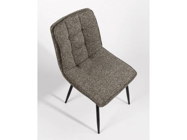 Silla parma tapizado antracita patas metálicas negras BGL-PARMA - Imagen 5