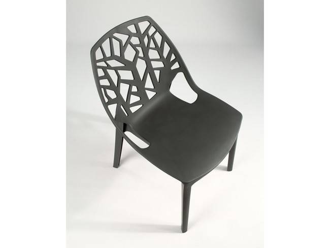 Silla apilable polipropileno moderna color grafito BGL-PRAGA-GRAFITO - Imagen 8