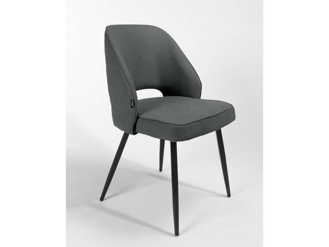 Silla moderna gris claro patas negras BGL-SICILIA-GRISPERLA - Imagen 4