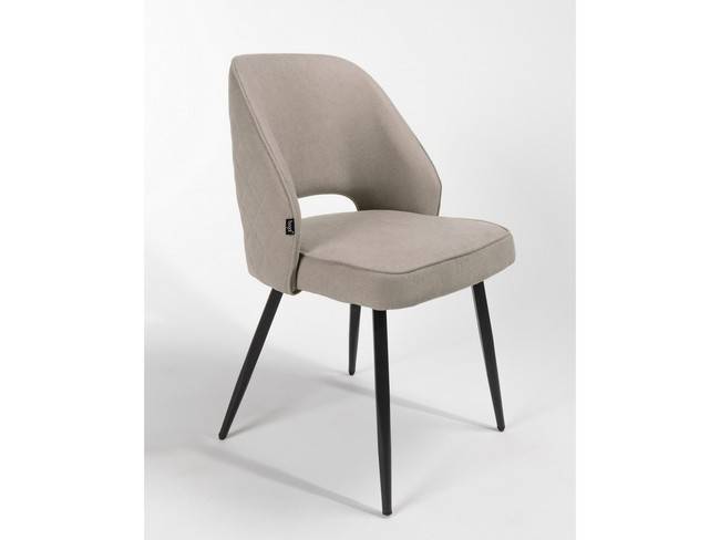 Silla moderna gris claro patas negras BGL-SICILIA-GRISPERLA - Imagen 5