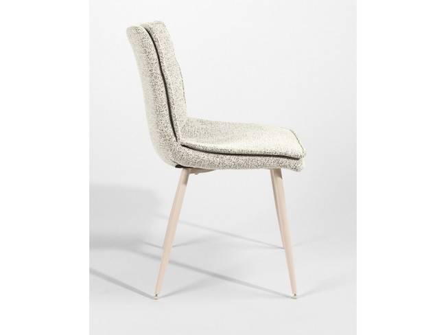 Silla torino tapizado antracita patas metálicas marfil BGL-TORINO - Imagen 6