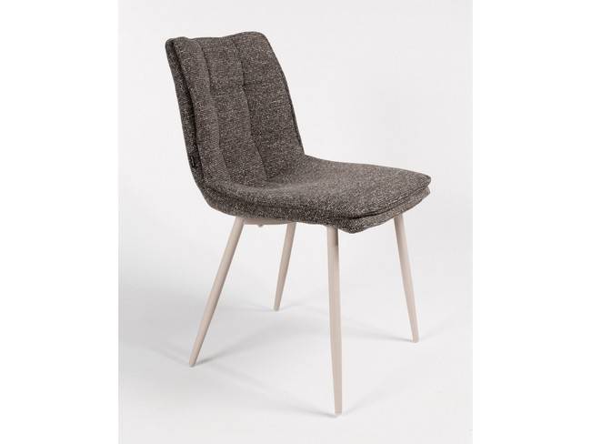 Silla torino tapizado antracita patas metálicas marfil BGL-TORINO - Imagen 1