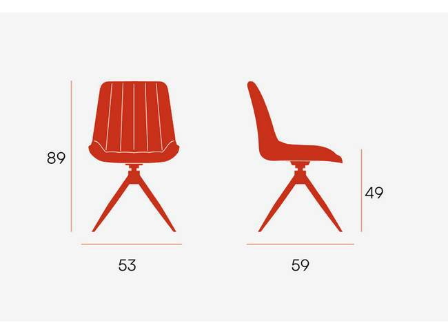 Silla comedor moderna giratoria.180 bursa tapizados elegir SILLA-BURSA-BGL - Imagen 14