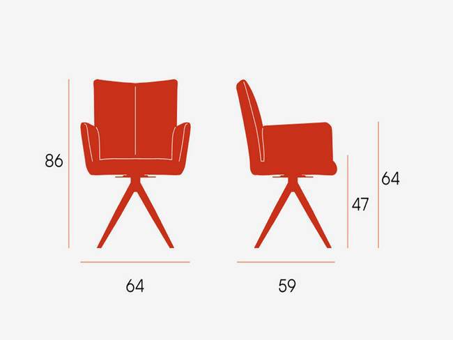 Silla giratoria.180 modelo modena tapizados elegir metal SILLA-MODENA-BGL - Imagen 13