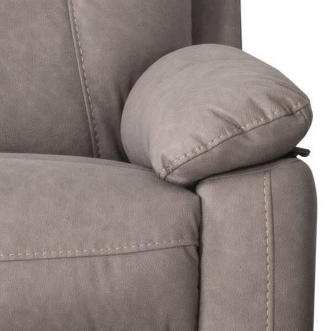 Sillón Atrio plomo, relax manual, diseño elegante.