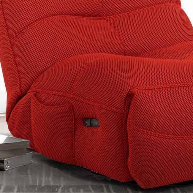 Sillón Dimian rojo, eléctrico y cómodo.