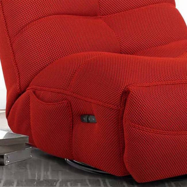 Sillón Dimian rojo con motor eléctrico para máximo confort.