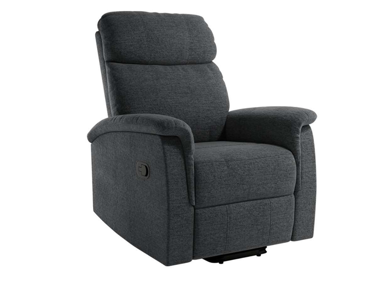  sillón relax de palanca manual, estructura de hierro, asiento con muelles. acabados en gris, perla, pizarra o tierra. . Modelo MANUAL-MIA, imagen 4