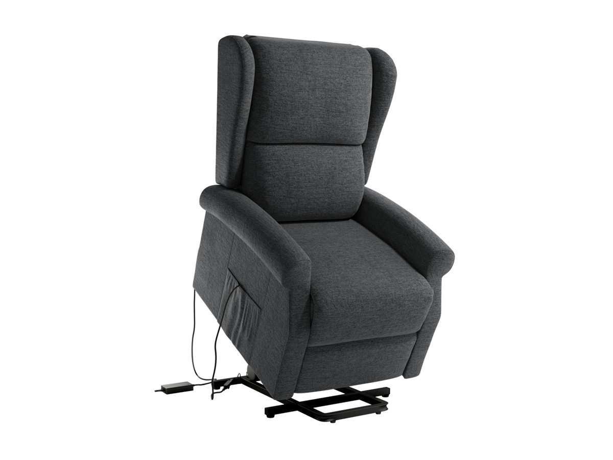  sillón elevador con estructura de hierro y asiento con muelles. colores disponibles: gris, perla, pizarra o tierra.. Modelo POWERLIFT-ALBA, imagen 4