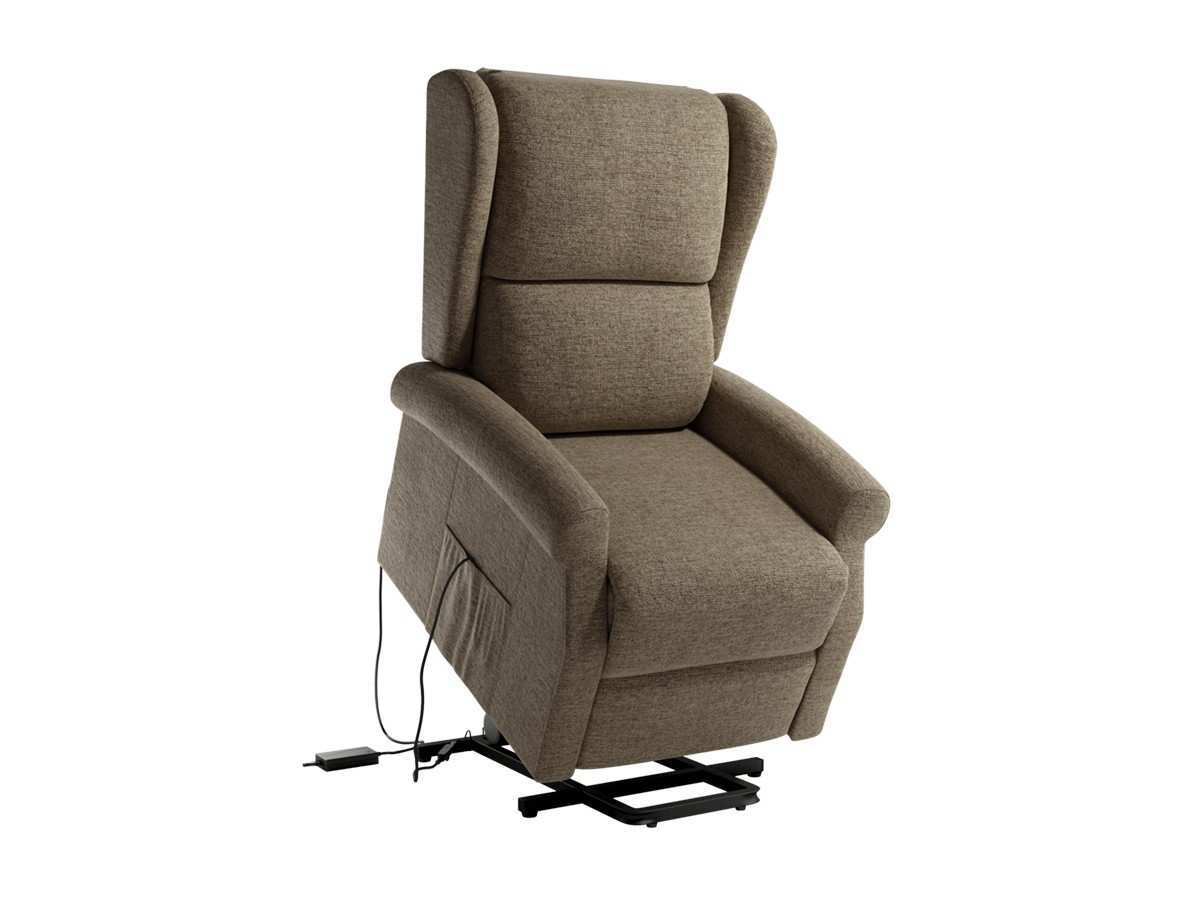  sillón elevador con estructura de hierro y asiento con muelles. colores disponibles: gris, perla, pizarra o tierra.. Modelo POWERLIFT-ALBA, imagen 5