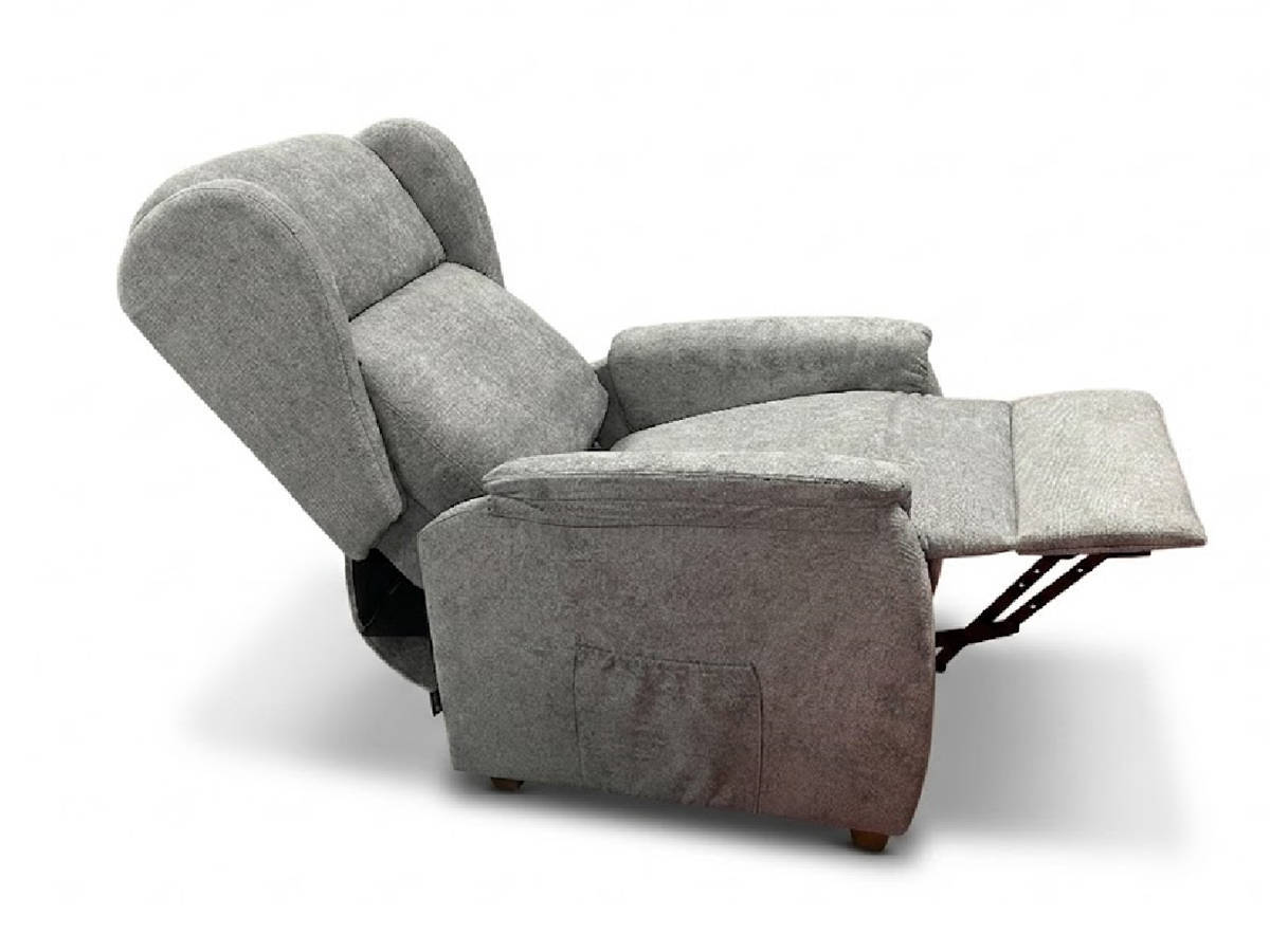  sillón relax con 2 motores independientes de acero epoxi y madera de pino, con asiento y respaldo de gomaespuma recubiertos en fibra. incluye suspensión de muelle zigzag y cincha elástica. Modelo RELAX-DEVA-FB, imagen 3