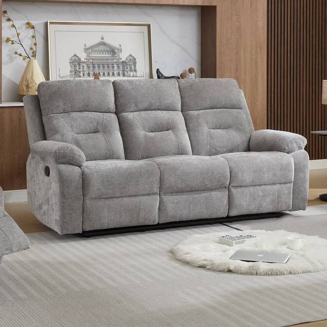 Sofa 3plazas relax modelo everly tela color 10145017000049 - Imagen 1