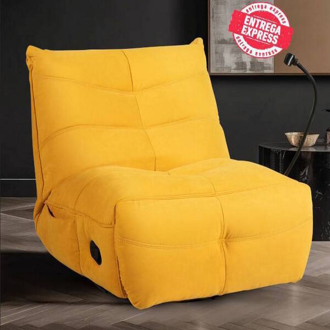 Sillon modelo dimian tela color amarillo manual 10145019000105 - Imagen 1