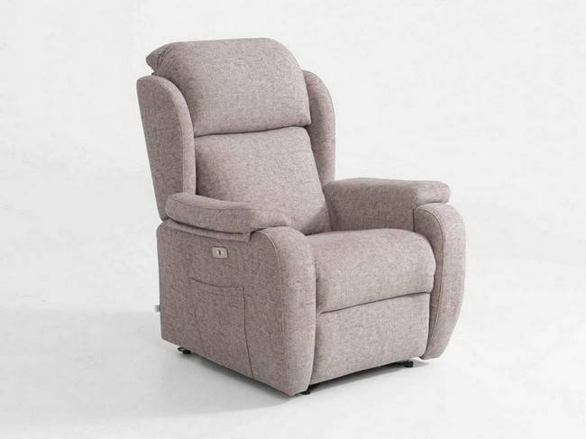 sillón relax de pino reforzado con respaldo de fibra de poliéster 100% virgen, asiento de goma de poliuretano de 32 kg y KLF-SILLON-RELAX-IVAN