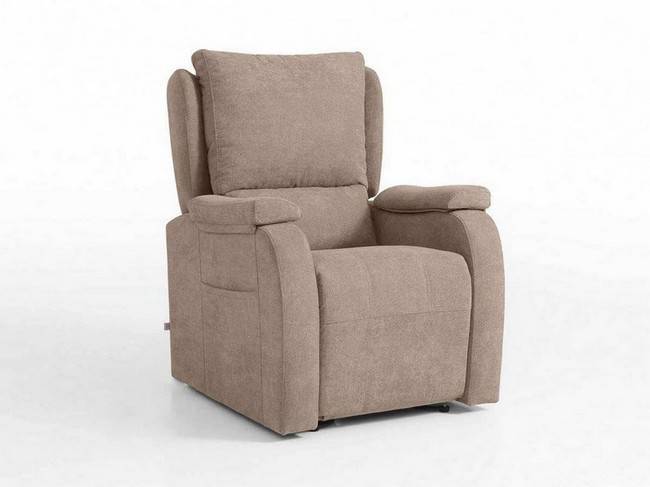 sillón manual o eléctrico y reclinable con respaldo desmontable de fibra de poliéster 100% siliconado para alta KLF-SILLON-RELAX-TORINO