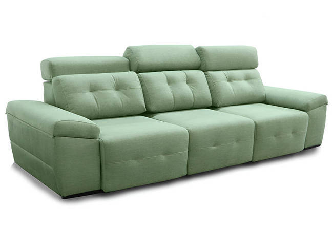 sofá modular eklipse con asientos de 35 kg y brazos deslizantes con arcón. abatible para almacen. Modelo FTR-EKLIPSE