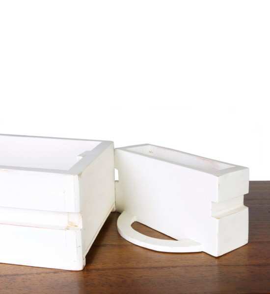Escritorio artic 2 cajones 1 hueco 120x55x76 317005 - Imagen 5