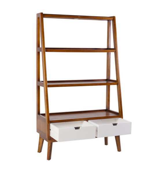 Librería artic 3 estantes 2 cajones 100x16-40x170 317006 - Imagen 2
