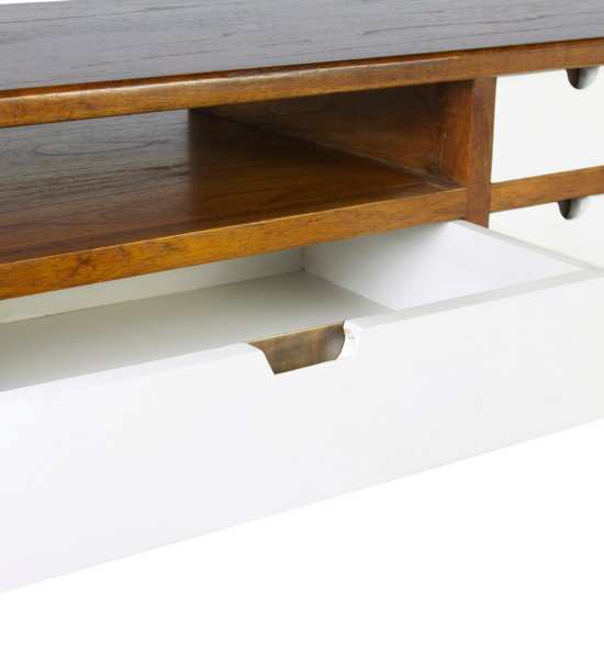 Mueble artic 4 cajones 2 huecos 140x40x50 317010 - Imagen 4