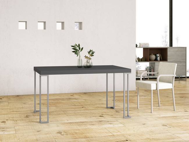 mesa comedor fija l atamborada metal - madera 140 x 90 x 76 Modelo AUSTRAL-MESA-240