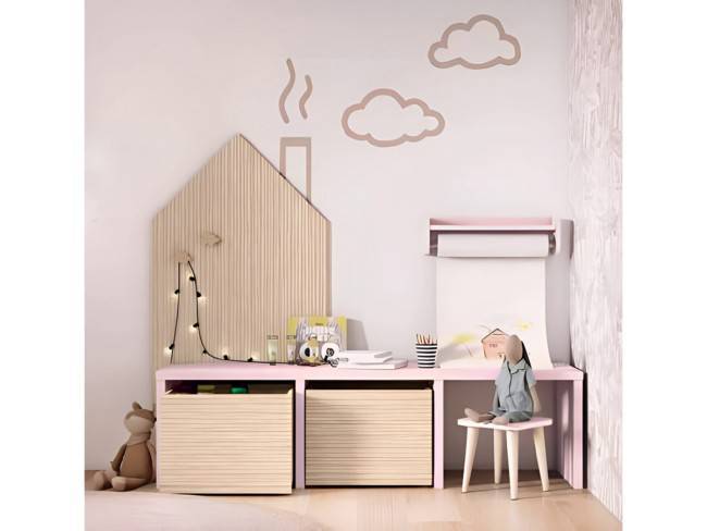 Cuna metrópoli 120 diseño barrotes contemporáneo BAMBOO-12 - Imagen 3