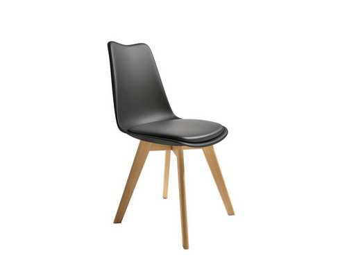 silla madera polipropileno nordica Modelo BGL-BERLIN-GRAFITO