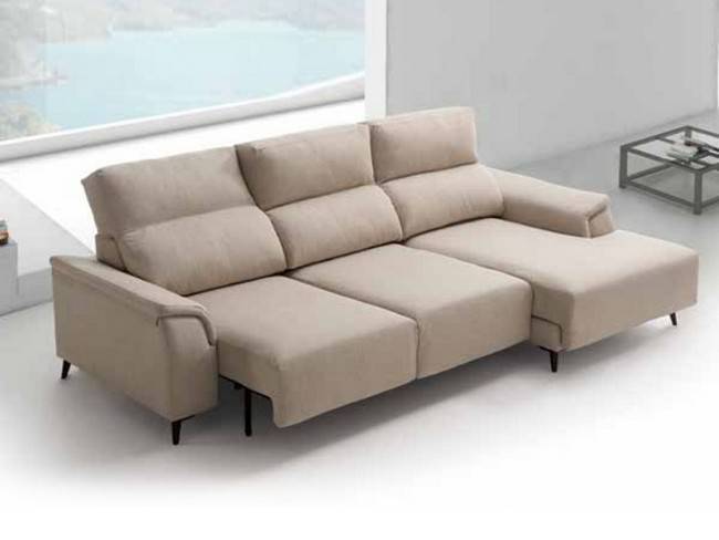 Chaise longue 292 asientos deslizantes metálicos, respaldos CHAISE-BROSS-CLD - Imagen 2