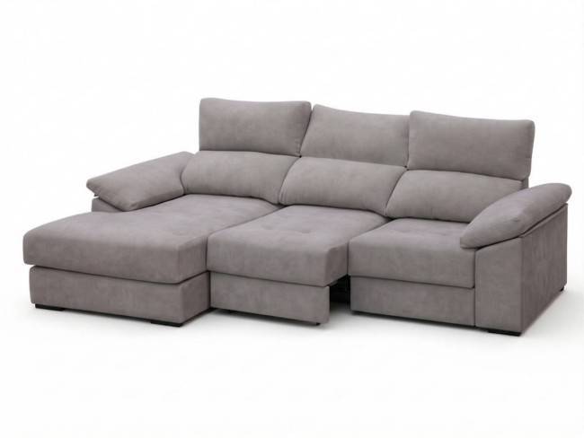 Chaise longue extensible respaldo reclinable 280x155 opción CHAISE-CARRO-EXTENSIBLE-CATO-MS - Imagen 2
