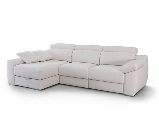 Chaise longue asientos deslizantes viscoelástica, respaldo reclinables CHAISE-KENZO-FTR - Imagen 5