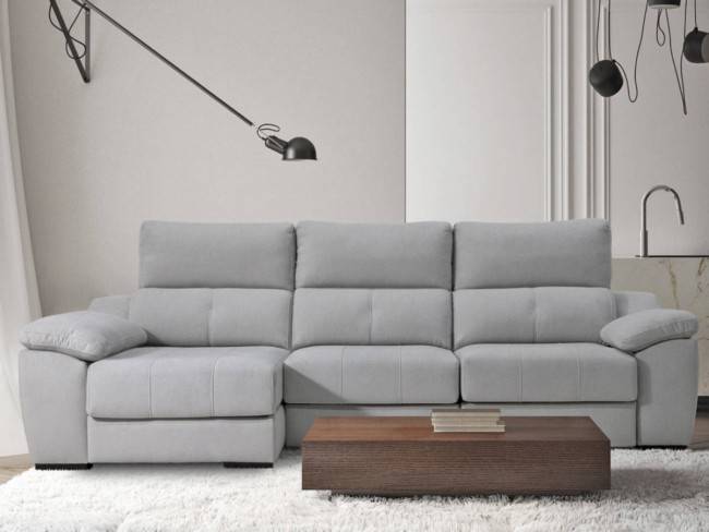 Sofá chaise 296 asientos extensibles arcón hidráulico CHAISE-VALKIRIA-FTR - Imagen 5