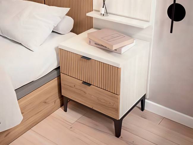Dormitorio completo cabecero ceos mesitas patas citra CRETAB-03 - Imagen 2