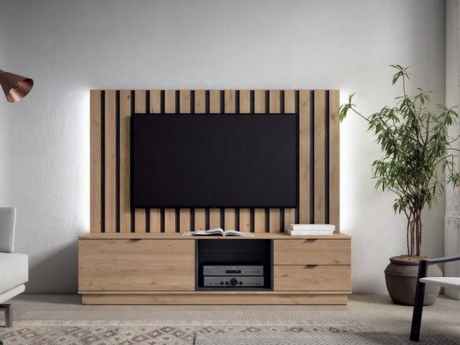 Mueble yours naturale bocamina 192 ancho panel CUBIKABOLD-201 - Imagen 3