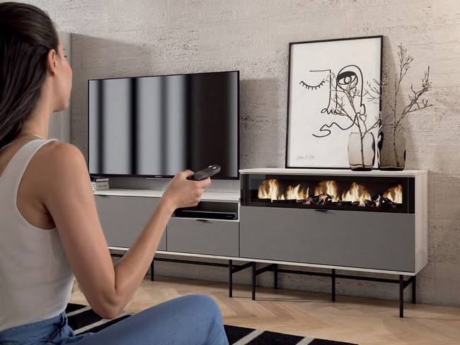 Mueble salón yours albo etna vitrina cristal CUBIKABOLD-202 - Imagen 3