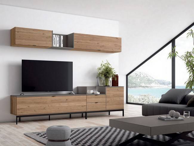 Mueble salón yours naturale etna tirador uñero CUBIKABOLD-208 - Imagen 1