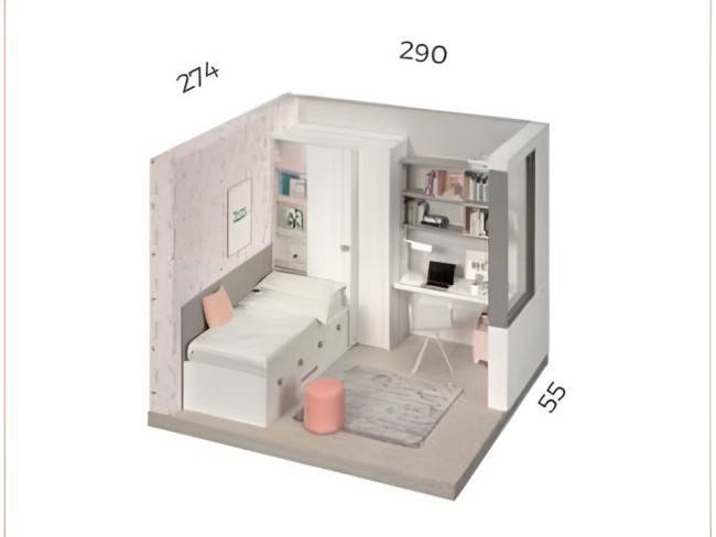 Habitacion Juvenil FORMAS-020 imagen 4