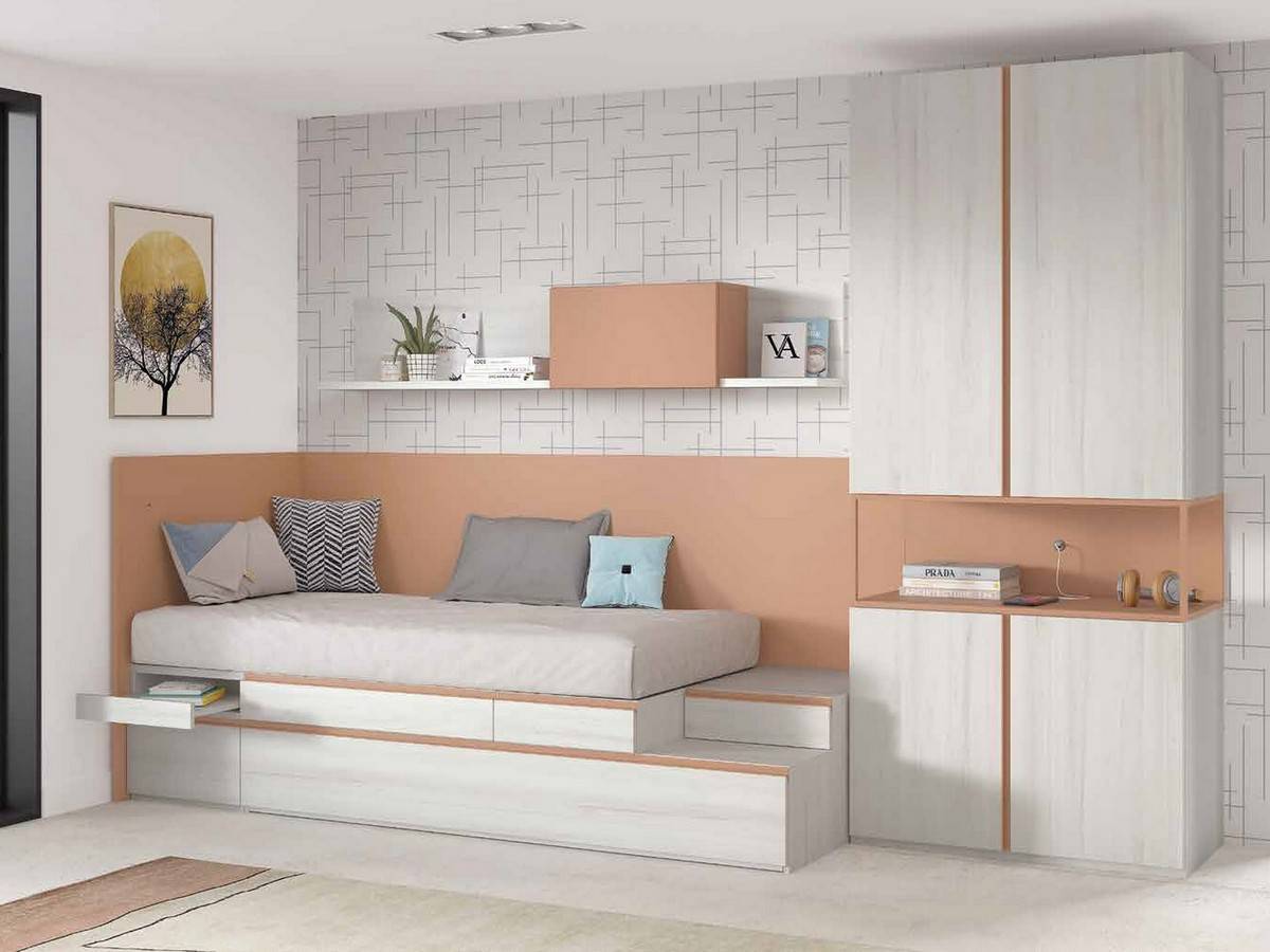 Cama compacto modular apilable block base, somier FORMAS-A052 - Imagen 7