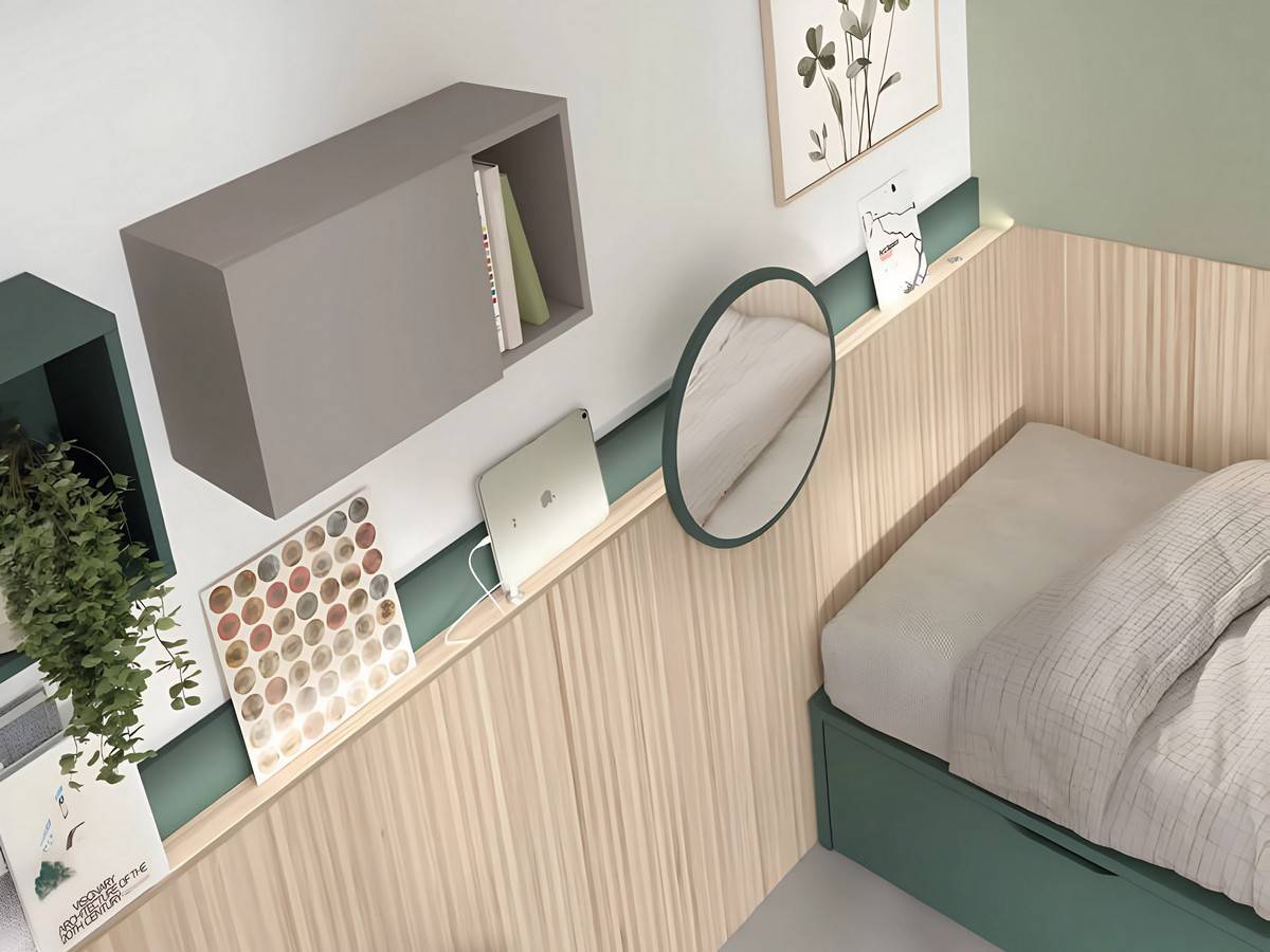 Cama compacto 39,6 base 30 somier arrastre FORMAS-A061 - Imagen 4
