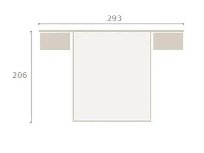 Cabezal horizon leds mesitas 2 cajones jota GHIO-48 - Imagen 3