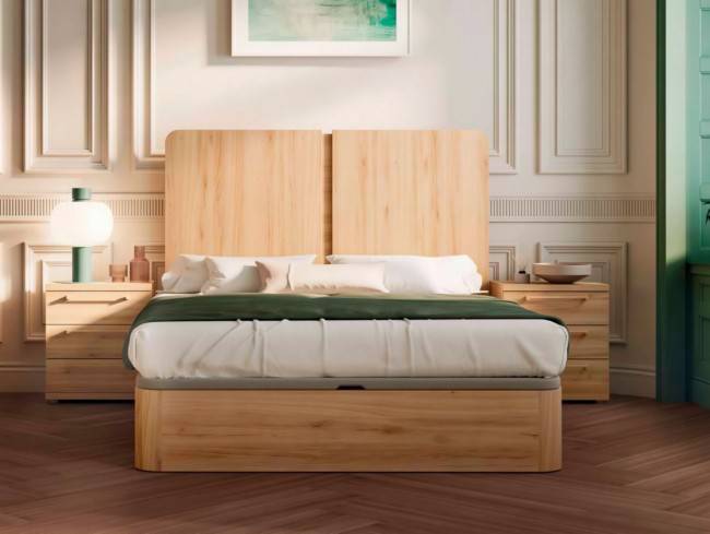 Cabezal bari 150 roble natural 2 mesitas KRONOS-806 - Imagen 1