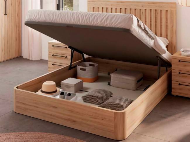 Cabezal indo 150 roble natural 2 mesitas KRONOS-808 - Imagen 2