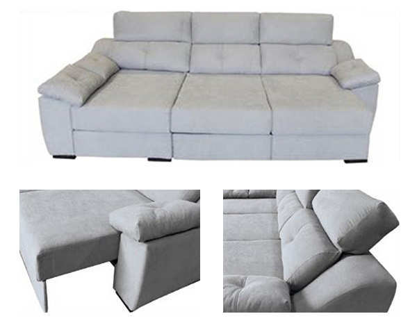 Chaise longue desenfundable reclinable 275 150 opción MS-CHAISE-CAMA-KROM - Imagen 2
