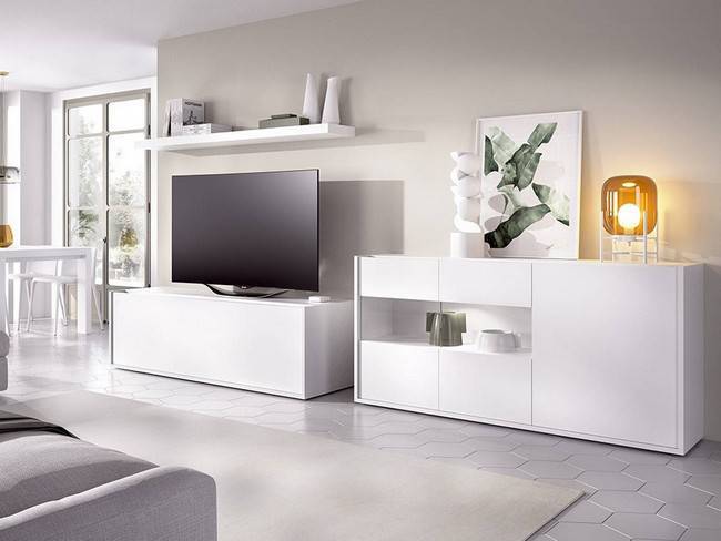 Composición mueble salón aparador estante 150 NEWDUO-43 - Imagen 1